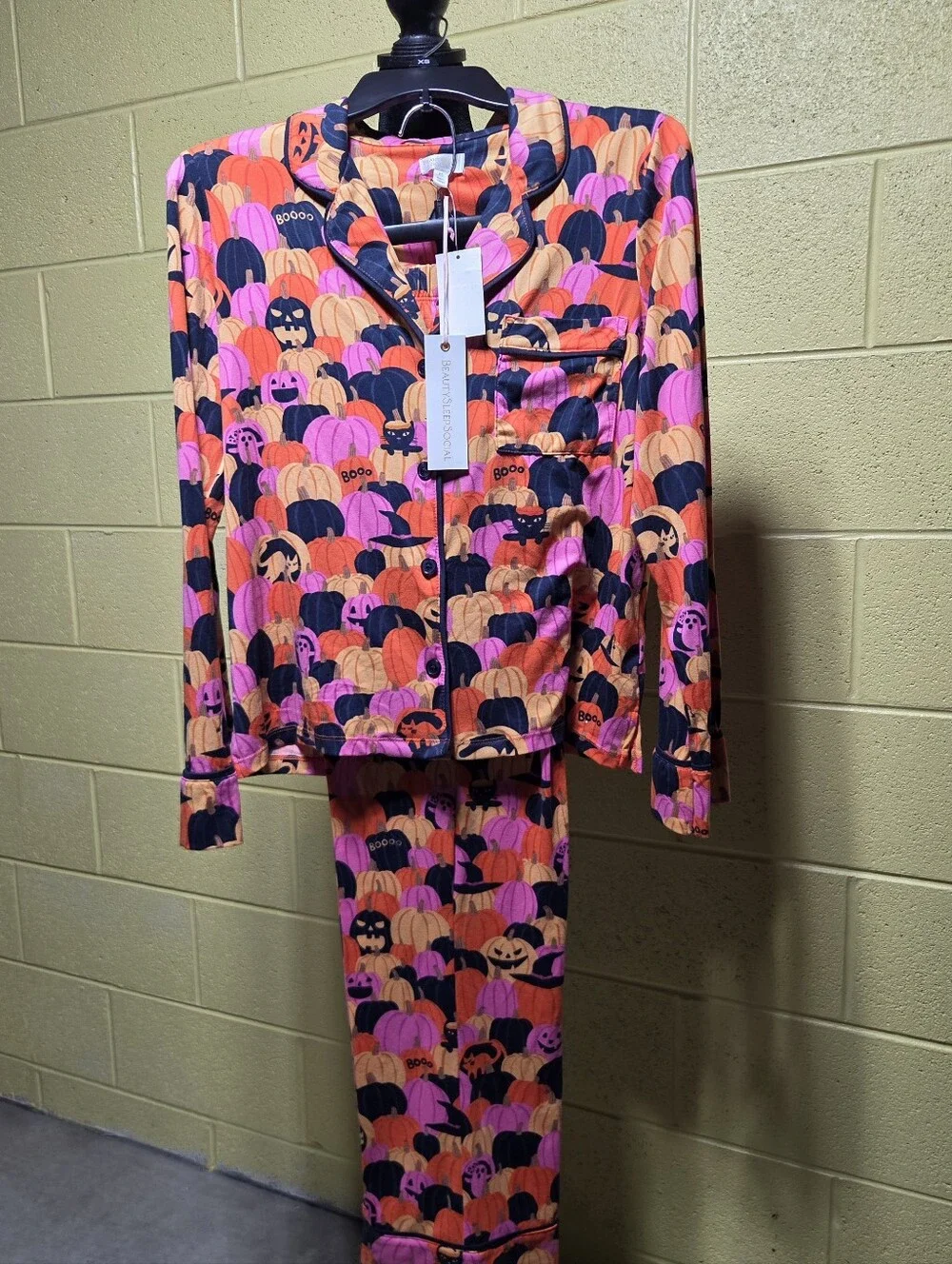 Kohl's Kids Halloween Pumpkin Pajama Set - Pink, Orange & Black
